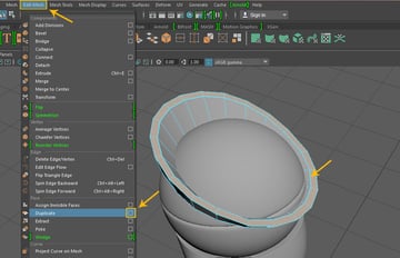 Edit Mesh  Duplicate
