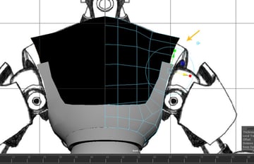 Extrude the indicated edge loop 