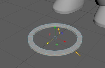 Jump in the face selection mode