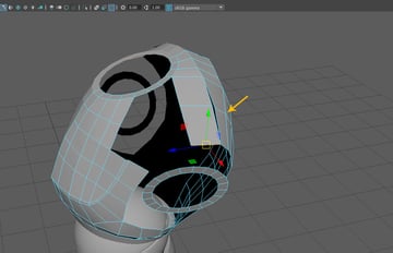 Extrude the indicated edge