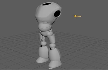 The front and back parts of the mesh looks like this