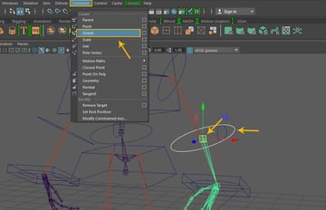 Constrain  Orient constrain