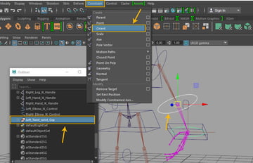 Constrain  Orient constrain