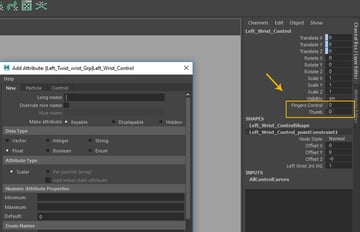 Two types of custom attributes