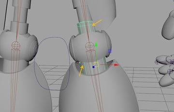 You need to split the knee mesh