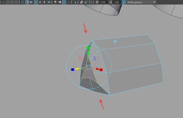 Extrude the border edges