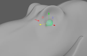 Place the eye ball inside the eye socket