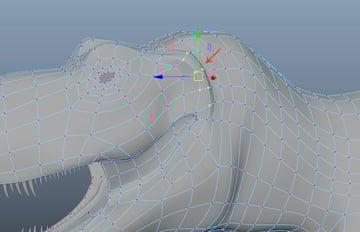 Jump in the vertex selection mode