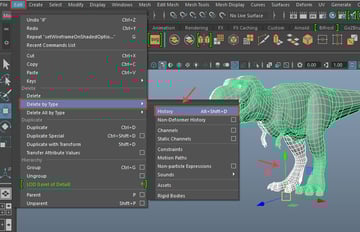 Edit  Delete by Type  History