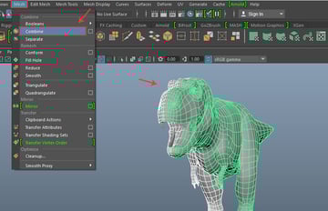 Mesh  Combine command