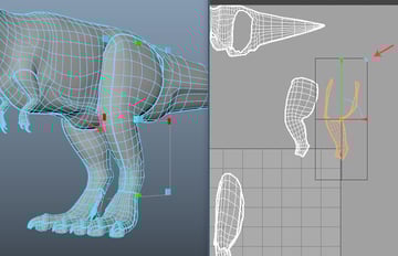 Apply planar projection map