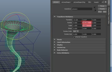 With the tornado mesh selected