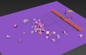 create a box on the ground plane