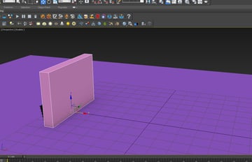 create a wall structure on the ground plane