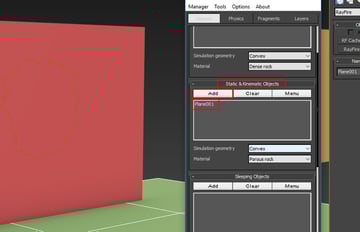 Static  Kinematic Objects