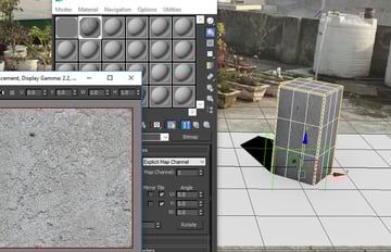 Apply the concrete texture