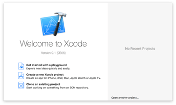 Figure 1 Create an Xcode Project