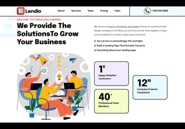 Landio - Creative Startup HTML Landing Page