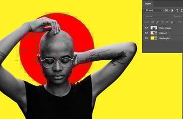 Adding the red ellipse behind the model