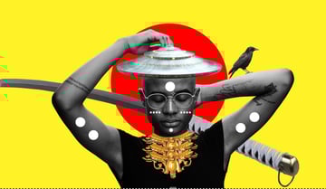 Adding tribal marks on the models chin