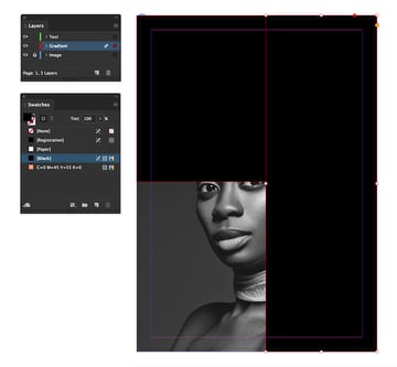 create a rectangel on the right half