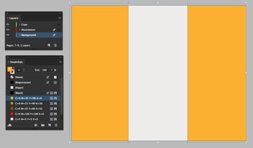On the outside panel add a background to each panel