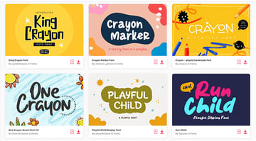 Playful fonts from Envato Elements