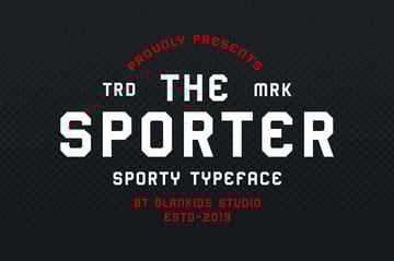 Cricut sports fonts: Sporter