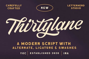 Cricut sports fonts: Thirtylane