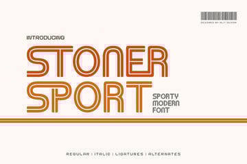 Cricut sports font: Stoner Sport
