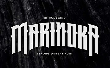 Cricut sports font: Marinoka