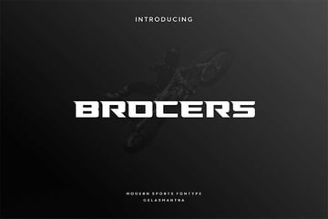 Cricut sports font: Brocers