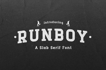 Cricut sports font: Runboy
