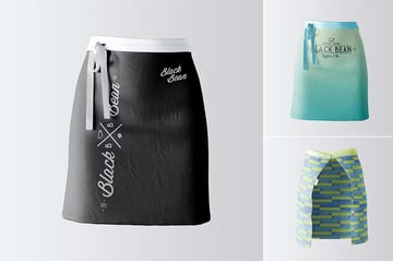 Half Waist Apron Mockup