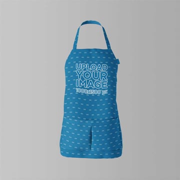 Sublimated Apron Mockup in a Studio
