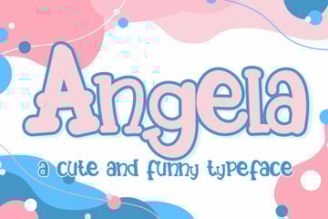 angela cute kids font