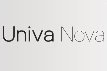 univa nova font