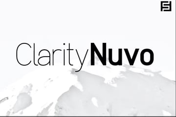 clarity nuvo sans serif font