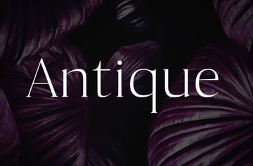 antique font