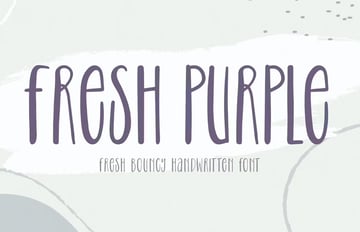 fresh purple font