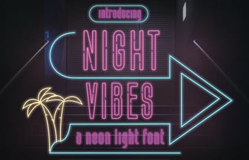 night vibes font