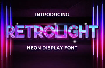 retrolight font