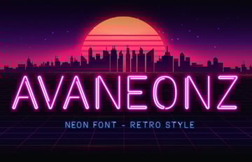 Avaneonz font