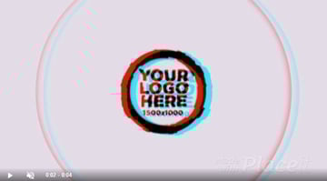 Glitch Animated Gaming Logo Maker Template