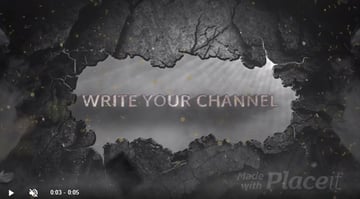 Wall Break Video Intro Animated Logo Stinger