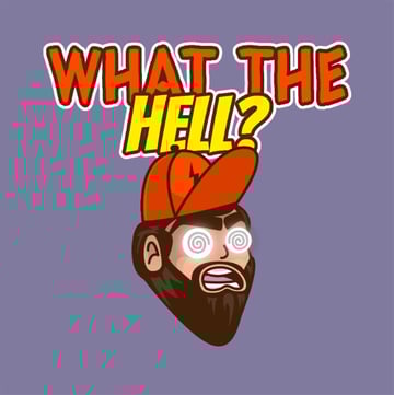 Twitch Emote Maker Featuring a Confused Man