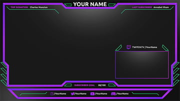purple twitch overlay