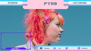 twitch overlay pink