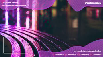 neon colored twitch overlay