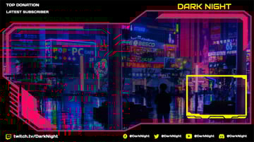 futuristic twitch overlay